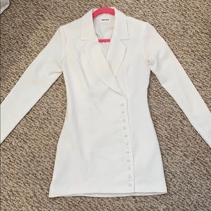 armida button blazer dress